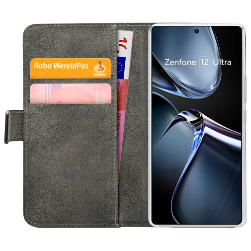 Mobilize Pu-Leather Book Case Black Asus Zenfone 12 Ultra