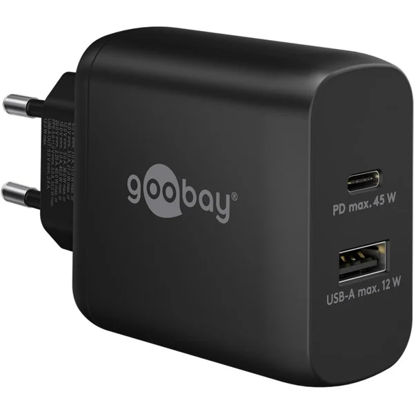 goobay USB-C PD dual 45 W Fast charger 65411