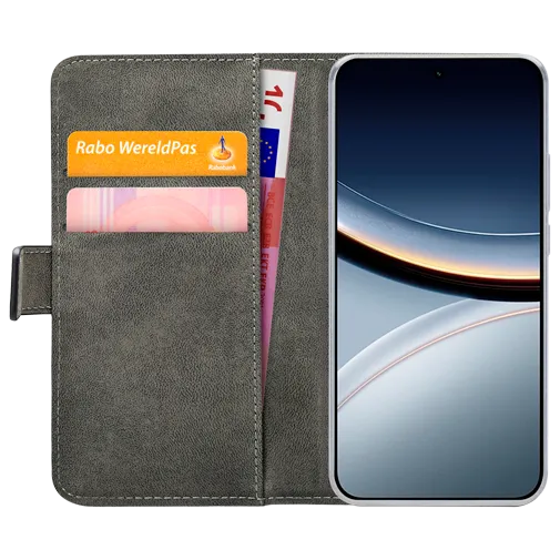 Mobilize PU-Leather Book Case Black Poco F7