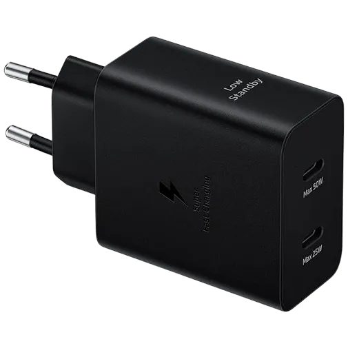 Samsung Dual USB-C Fast Charger 50W Black