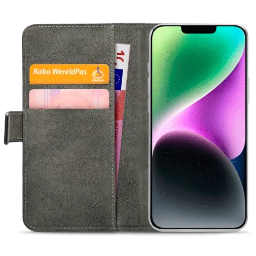 Mobilize Pu-Leather Book Case Black Apple iPhone 14 Plus