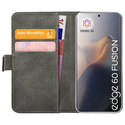 Mobilize Pu-Leather Book Case Black Motorola Edge 60 Fusion