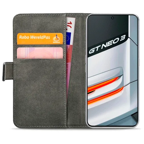 Mobilize Pu-Leather Book Case Black Realme GT Neo3