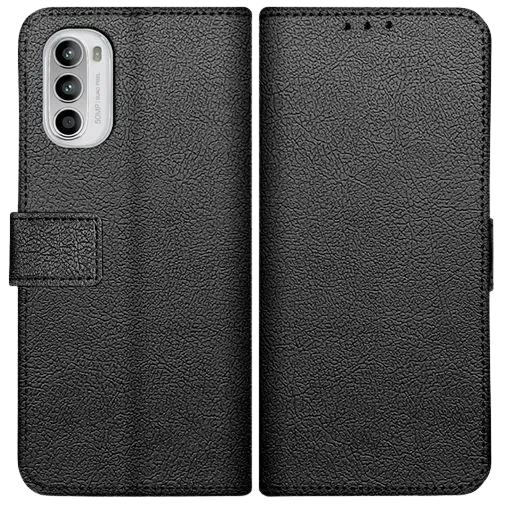 Just in Case PU-leather Book Case Black Motorola Moto G52