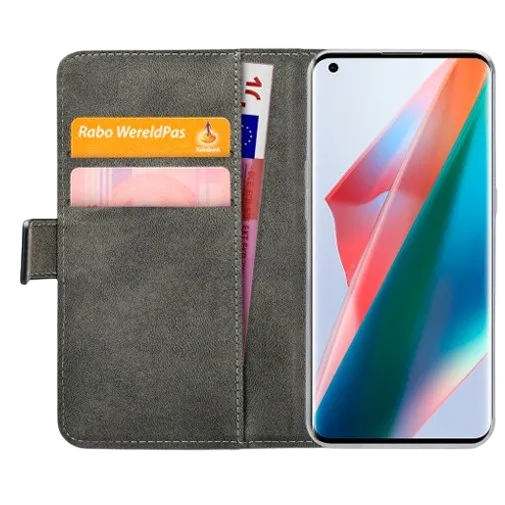 Mobilize PU-leather Book Case Black Oppo Find X3 Pro