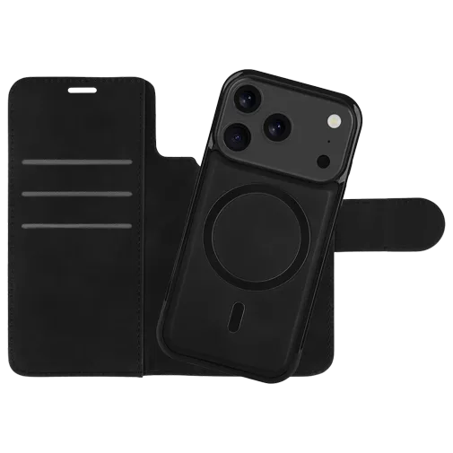 Just in Case Detachable PU-Leather Book Case Black Apple iPhone 17 Pro Max
