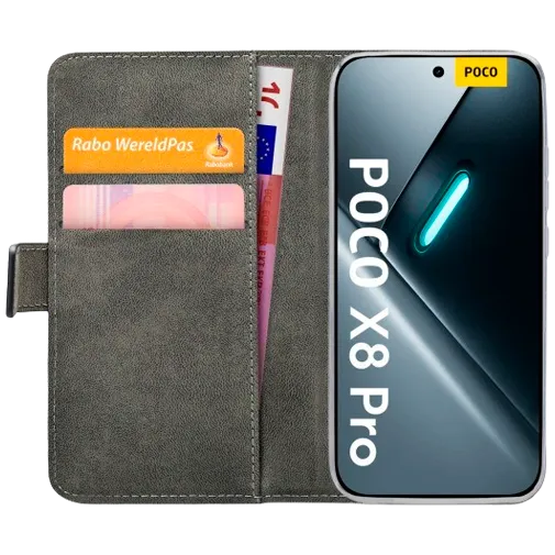 Mobilize PU-Leather Book Case Black POCO X8 Pro