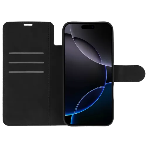 Just in Case PU-Leather Premium Book Case Black Apple iPhone 17 Pro