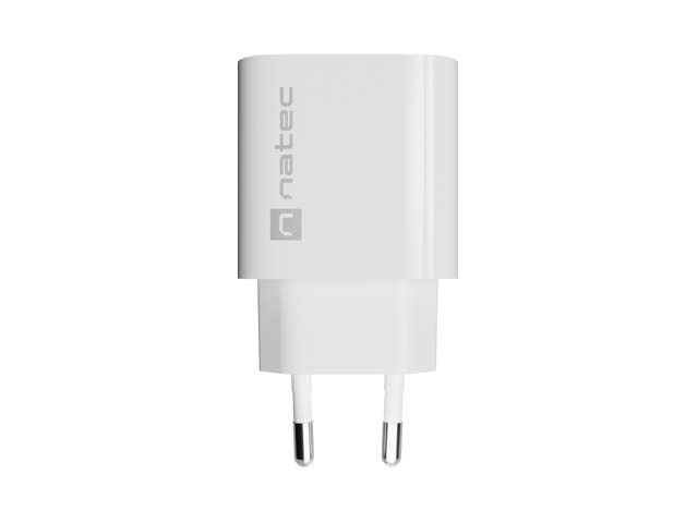 WALL CHARGER NATEC RIBERA 1X USB-A 18W WHITE (NUC-2392)