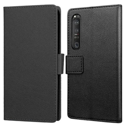Just in Case PU leather Book Case Black Sony Xperia 1 III
