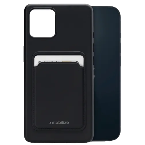 Mobilize Cardcase TPU Back Cover Black Apple Iphone 14
