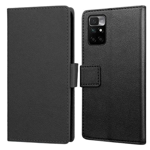 Just in Case PU-leather Book Case Black Xiaomi Redmi 10/10 (2022)