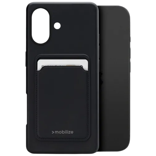 Mobilize Cardcase TPU Back Cover Black Apple iPhone 17