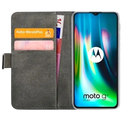 Mobilize PU leather Book Case Black Motorola Moto G9 Play/Moto E7 Plus