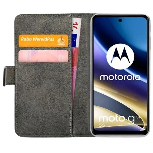 Mobilize PU-leather Book Case Black Motorola Moto G51