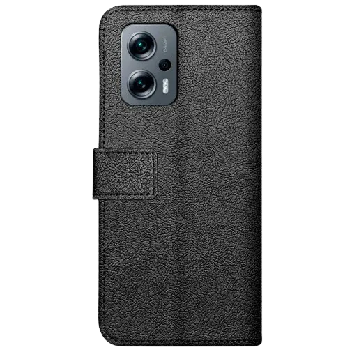 Just in Case Pu-Leather Book Case Black Poco X4 GT