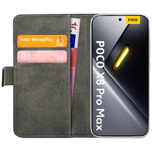 Mobilize PU-Leather Book Case Black POCO X8 Pro Max