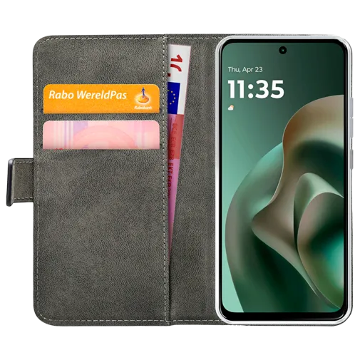 Mobilize PU-Leather Book Case Black Motorola Moto G57 Power/G67 Power