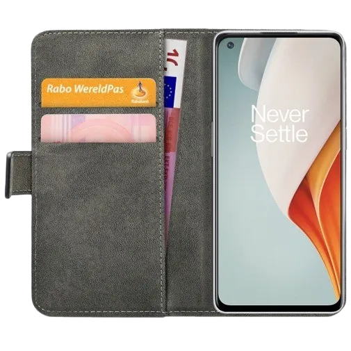 Mobilize PU-leather Book Case Black OnePlus Nord N100