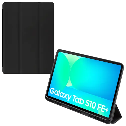 Mobilize Pu-Leather Solid Folio Book Case Black Samsung Galaxy Tab S10 FE+