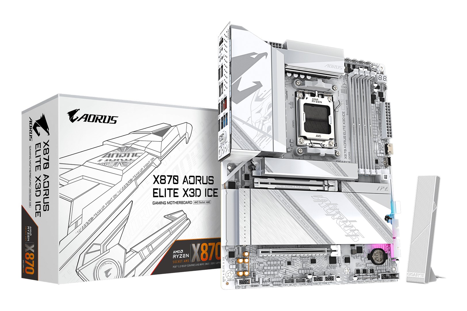 GIGABYTE X870 AORUS ELITE X3D ICE Motherboard X870 A ELITE X ICE