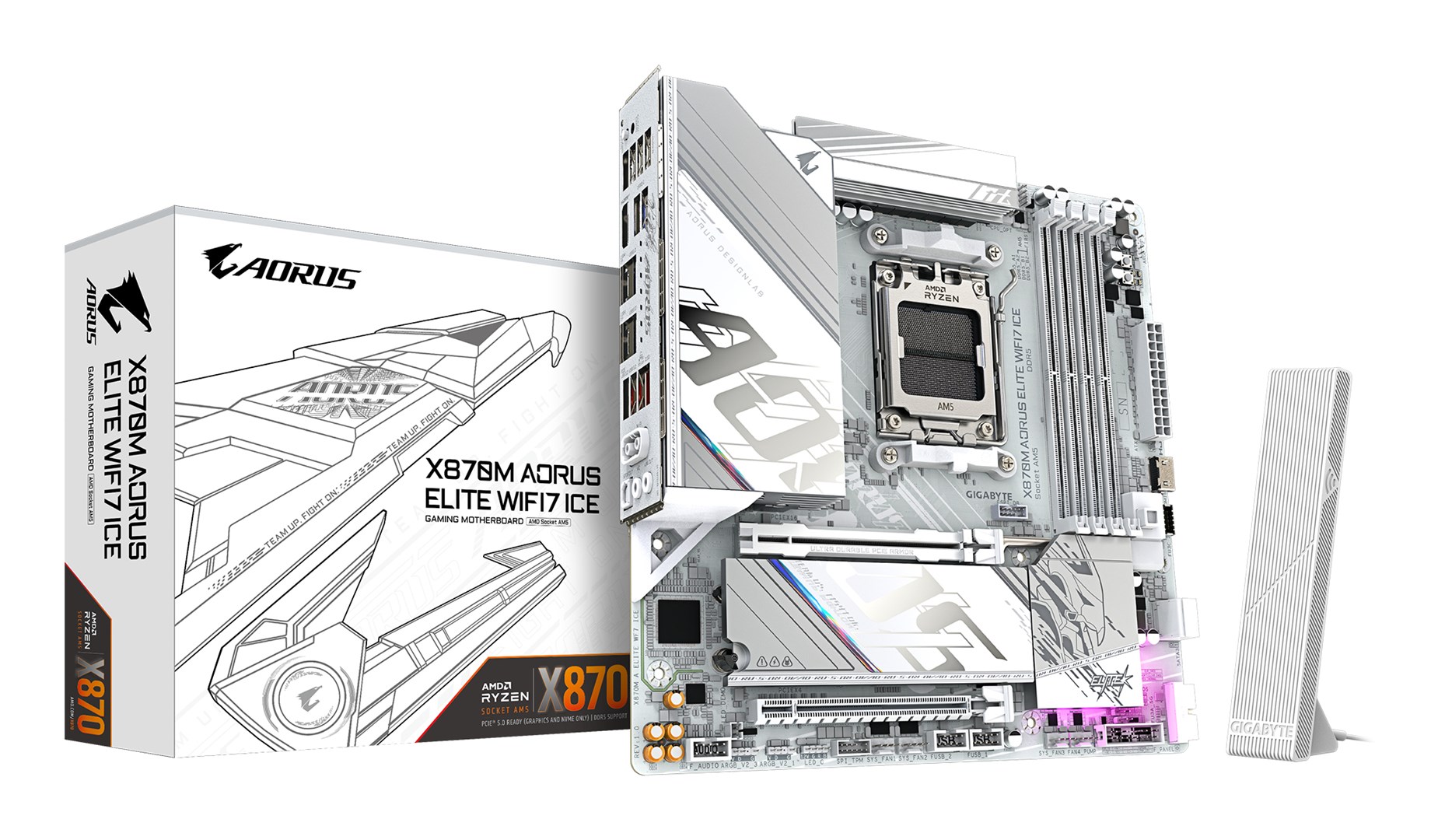 GIGABYTE X870M AORUS ELITE WIFI7 ICE Motherboard