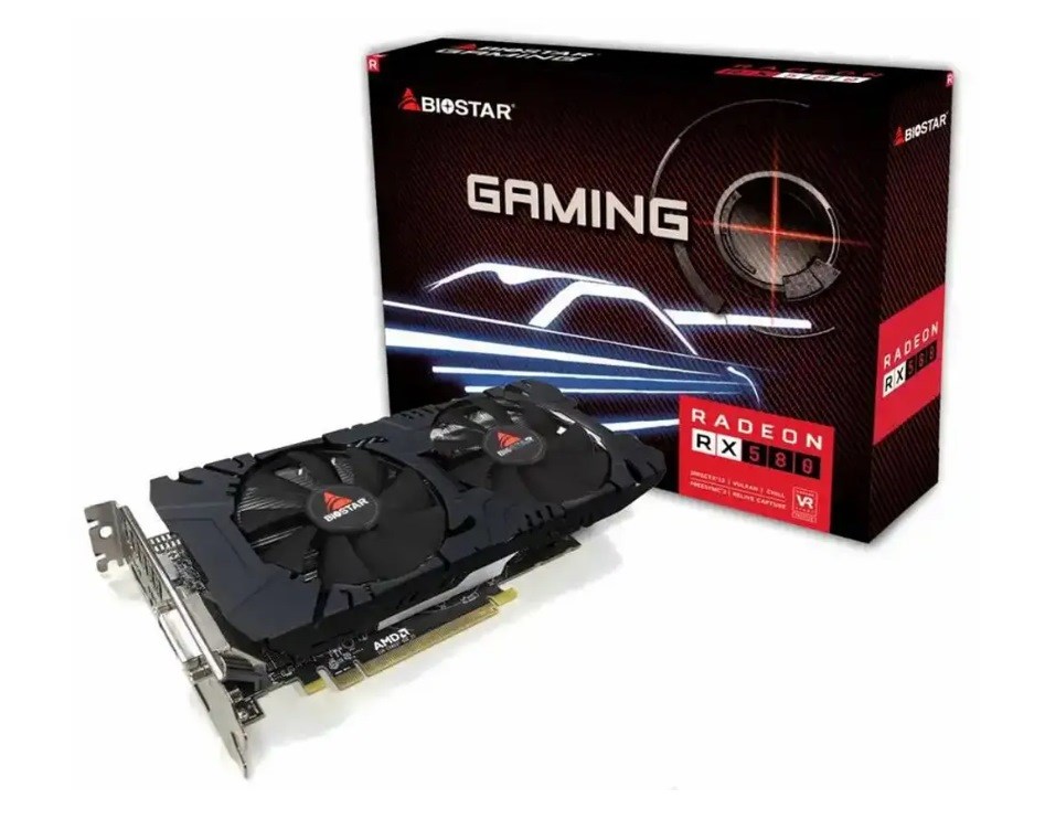 BIOSTAR Radeon RX 580 8GB GDDR5 graphics card (VA5815RQ82) 8 AMD