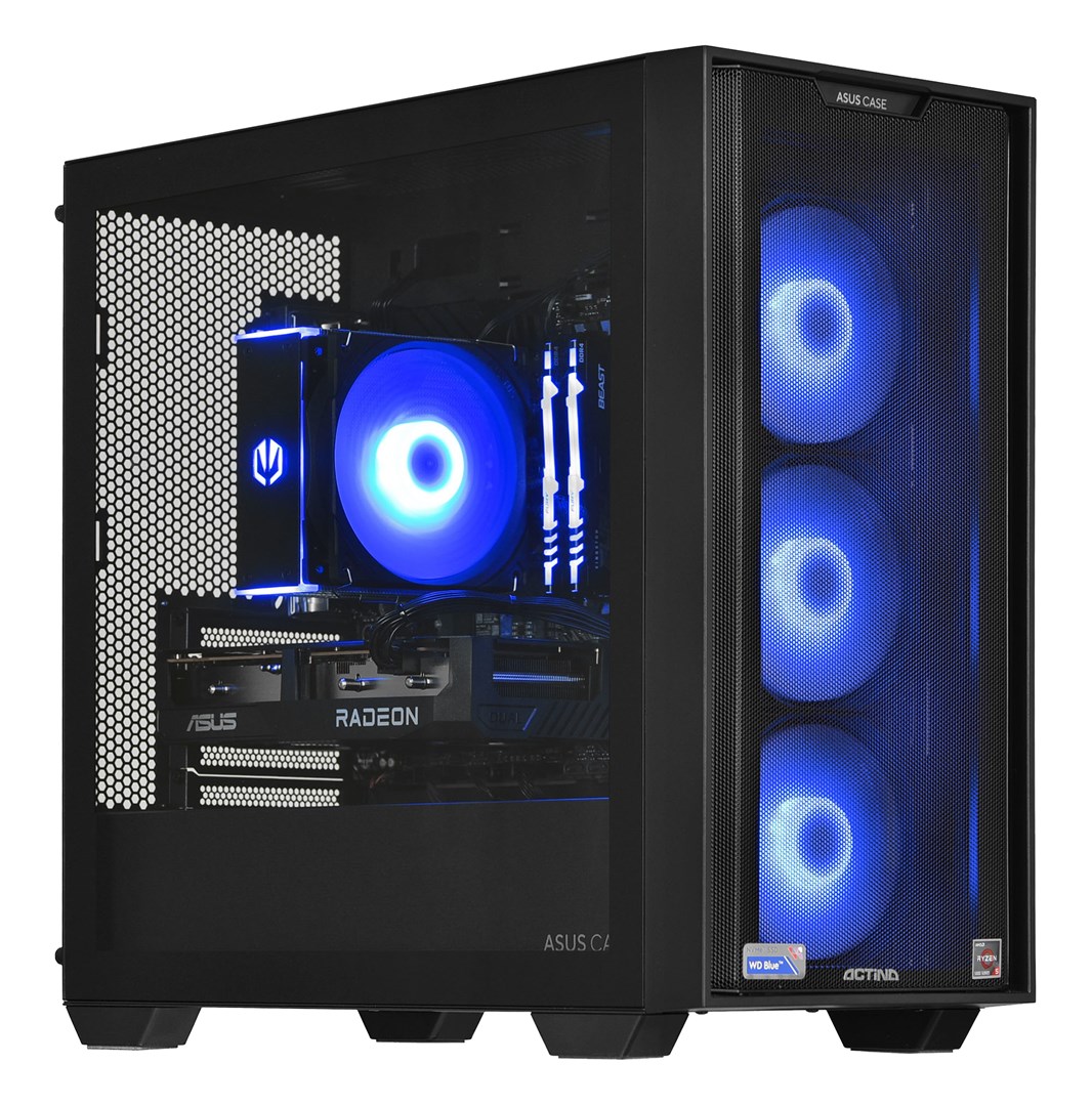 Actina PC AMD Ryzen™ 5 5600 16 GB DDR4-SDRAM 1 TB SSD AMD Radeon RX 7600 Mini Tower Black KOMAAAGIP1383 None 16 GB RAM