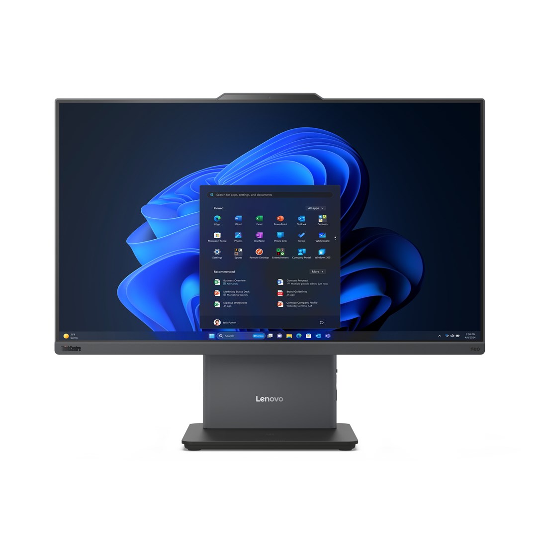 Lenovo All-in-one computer 12SD006APB Grey Intel Core 7 240H 16 GB RAM 1920x1080 23.8 in 1024 GB SSD