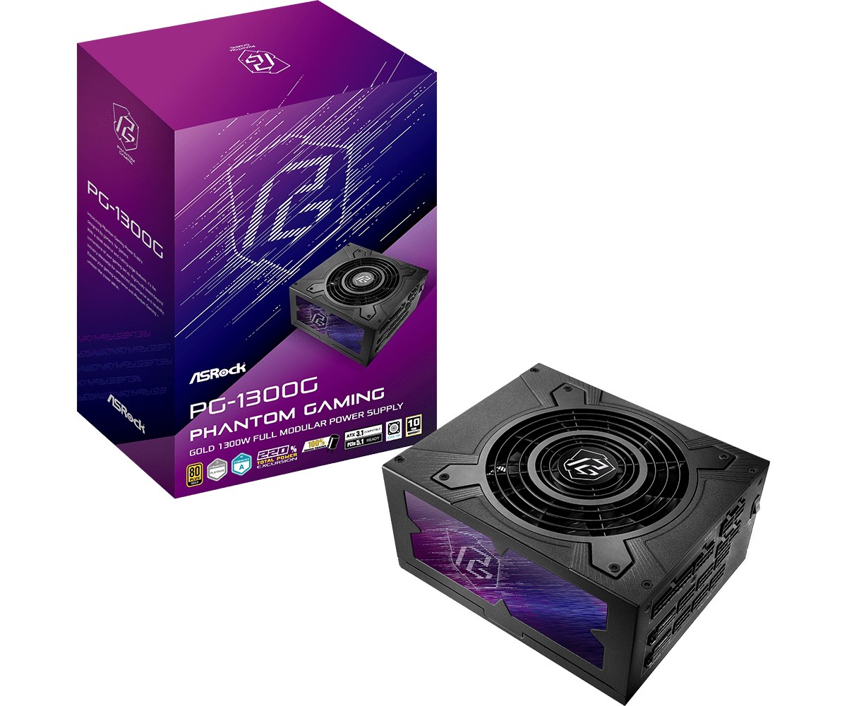 ASRock Phantom Gaming PG-1300G PC power supply 90-UXP130-GFEAAB