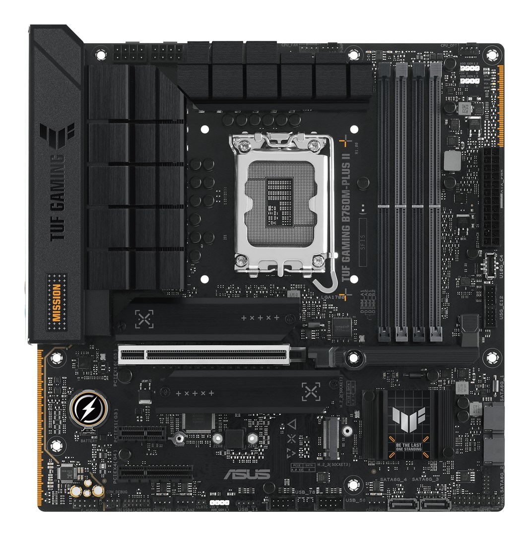 ASUS TUF GAMING B760M-PLUS II Intel B760 LGA 1700 micro ATX 90MB1HD0-M0EAY0