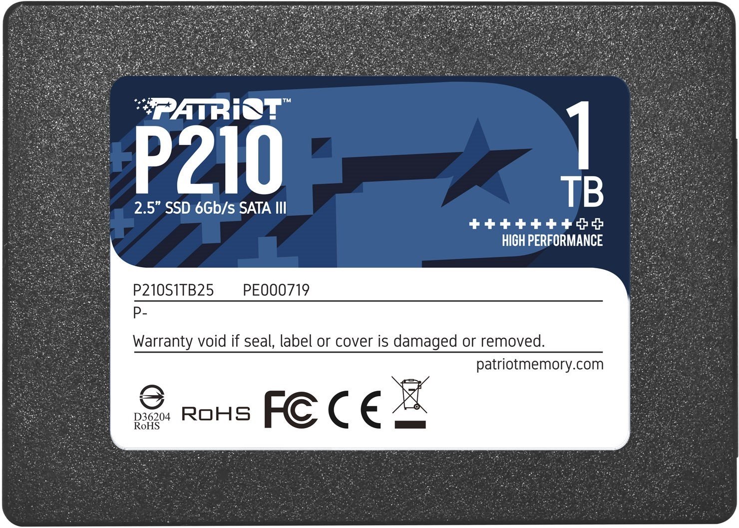 Patriot P210 1 TB SSD 1024 GB 2.5-inch SATA III