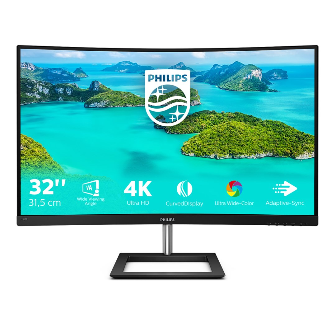 Philips E Line 328E1CA/00 LED display 80 cm (31.5") 3840 x 2160 pixels 4K Ultra HD LCD Black VA 60 Hz 3840x2160