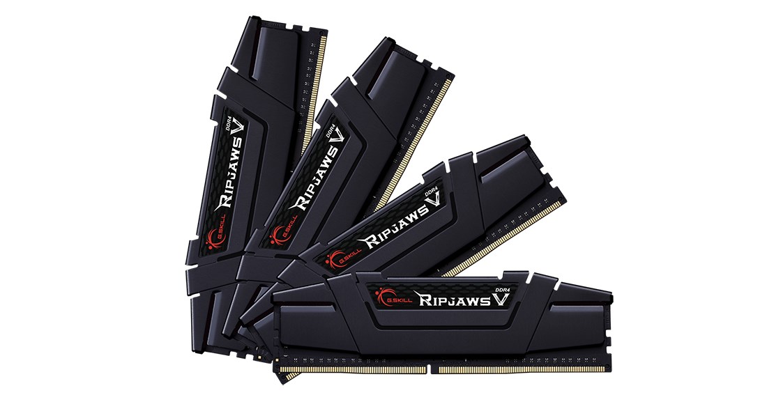 G.Skill Ripjaws V F4-3600C18Q-32GVK Memory 32GB DDR4-3600 4x8GB