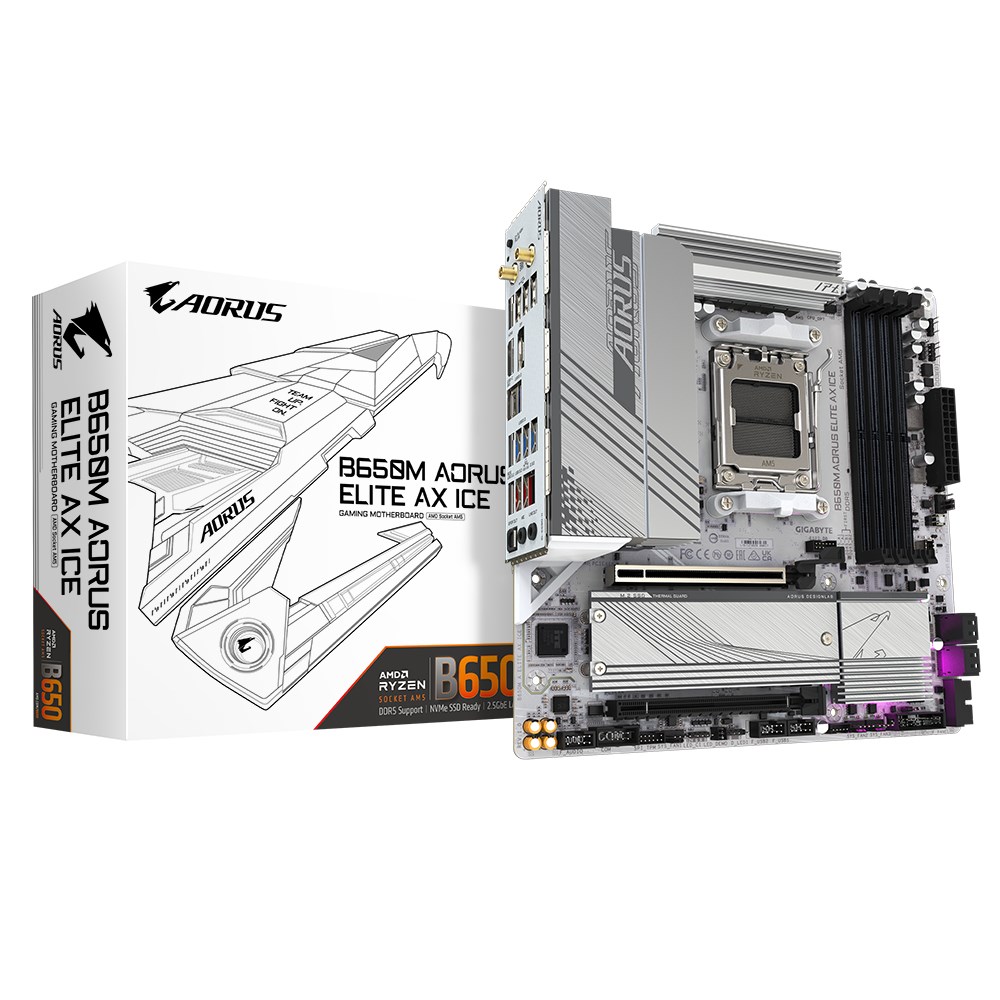 GIGABYTE B650M AORUS ELITE AX ICE Motherboard B650M A ELITE AX ICE