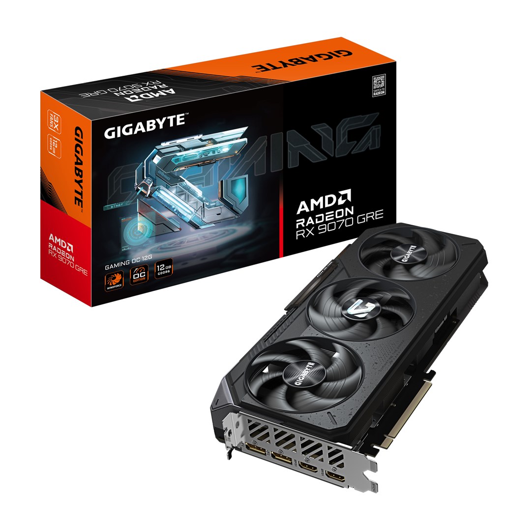 GIgabyte Radeon RX 9070 GRE Gaming OC 12G AMD 12 GB GDDR6 - graphics card GV-R907GREGAMING OC-12GD