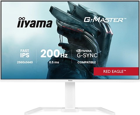 iiyama G-MASTER GB2771QSU-W1 computer monitor 68.6 cm (27") 2560 x 1440 pixels Wide Quad HD White Fast IPS 200 Hz 2560x1440