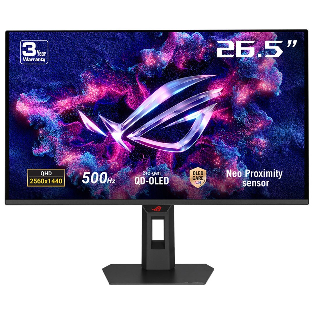 ASUS ROG Strix OLED XG27AQDPG computer monitor 67.3 cm (26.5") 2560 x 1440 pixels Wide Quad HD QD-OLED Black 90LM0C50-B01971