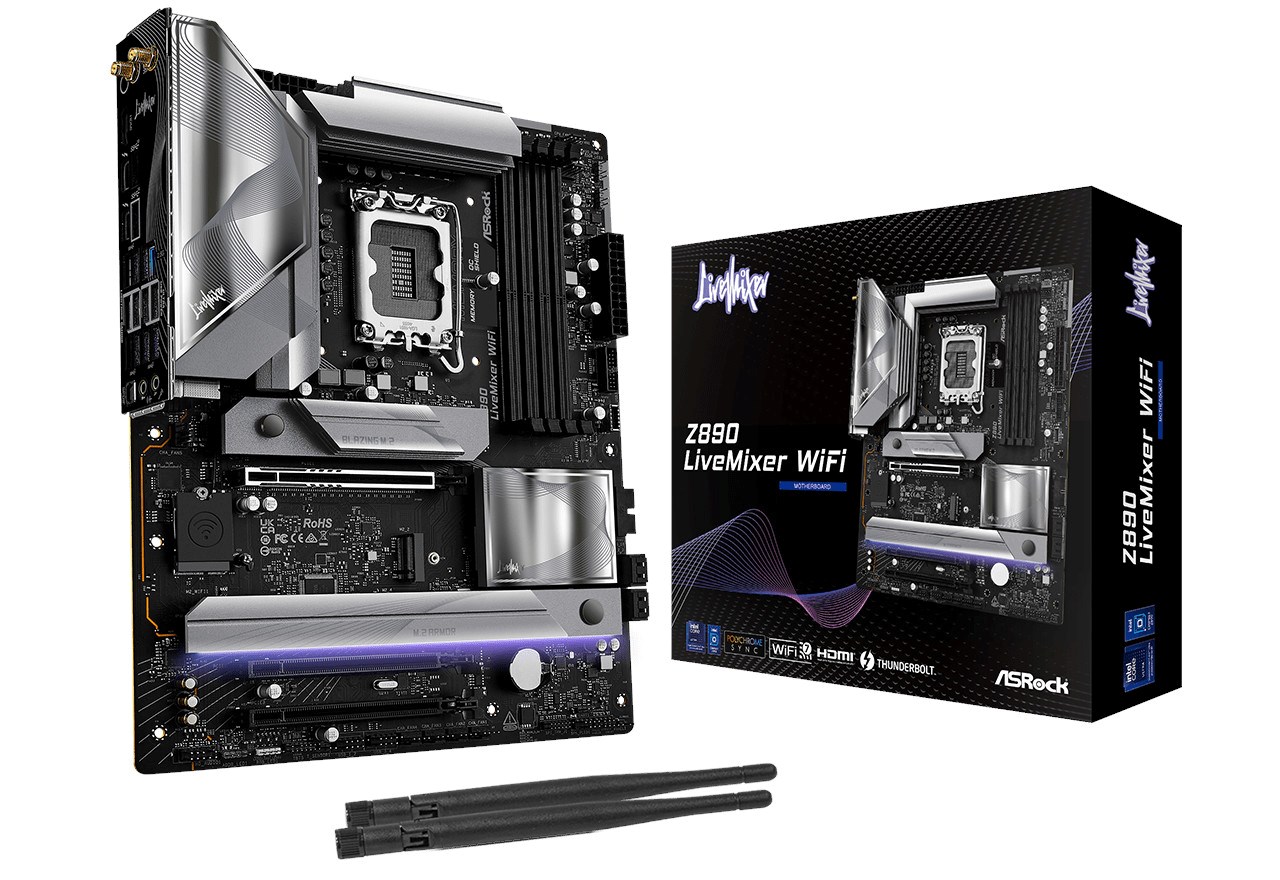 ASRock Z890 LiveMixer WiFi Motherboard 90-MXBPE0-A0UAYZ