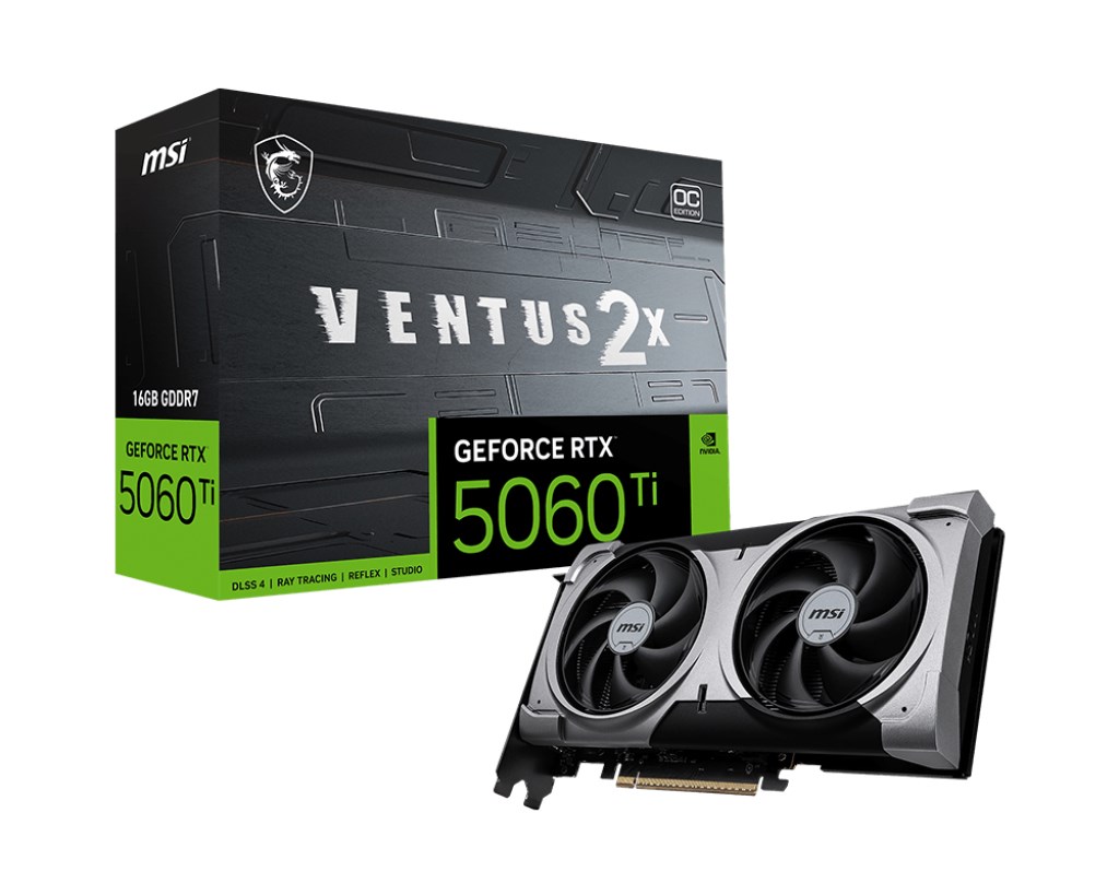 MSI GeForce RTX 5060 Ti VENTUS 2X OC PLUS 16G Graphics card V535-005R
