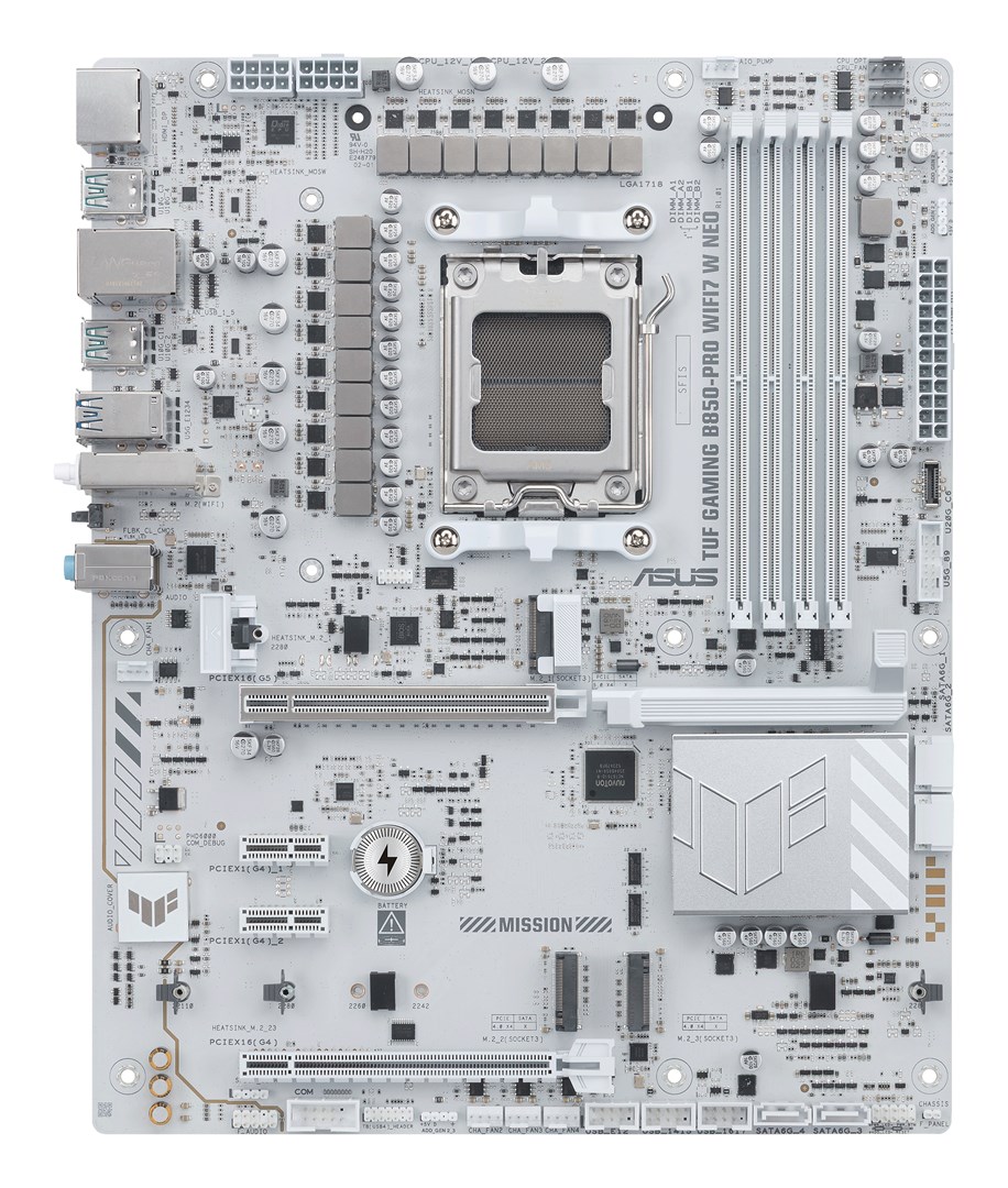 ASUS TUF GAMING B850-PRO WIFI7 W NEO AMD B850 Socket AM5 ATX 90MB1NW0-M0EAY0 Motherboard
