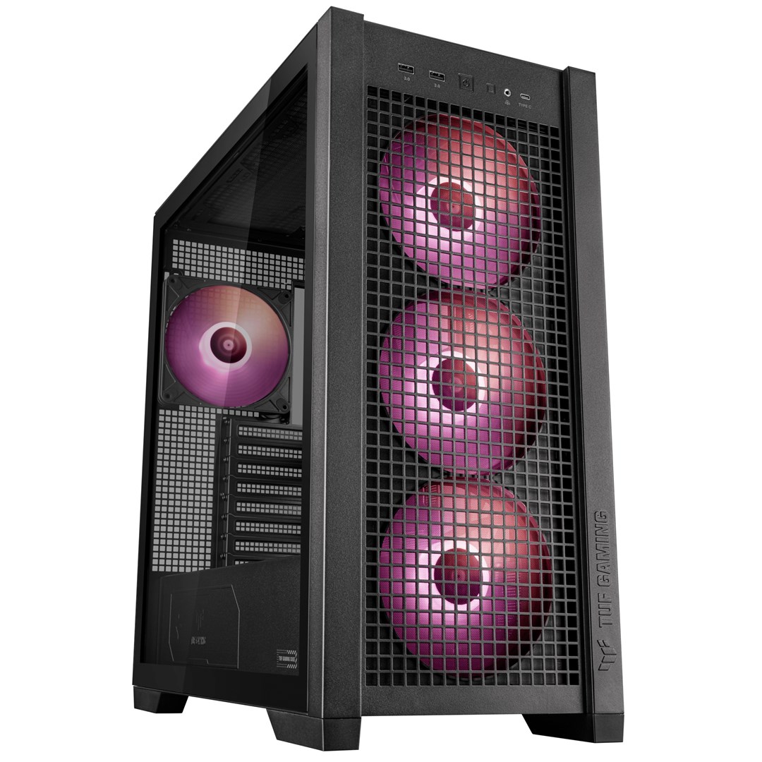 Housing Asus TUF GAMING GT302 TG ARGB BLACK 90DC00I0-B19000 Midi Tower
