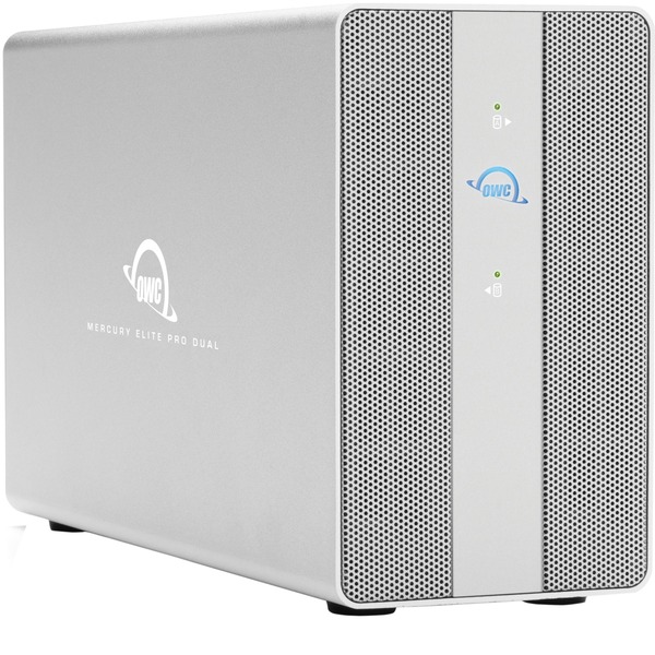 OWC Mercury Elite Pro Dual with 3-Port USB hub Drive enclosure OWCMEDCH7T00