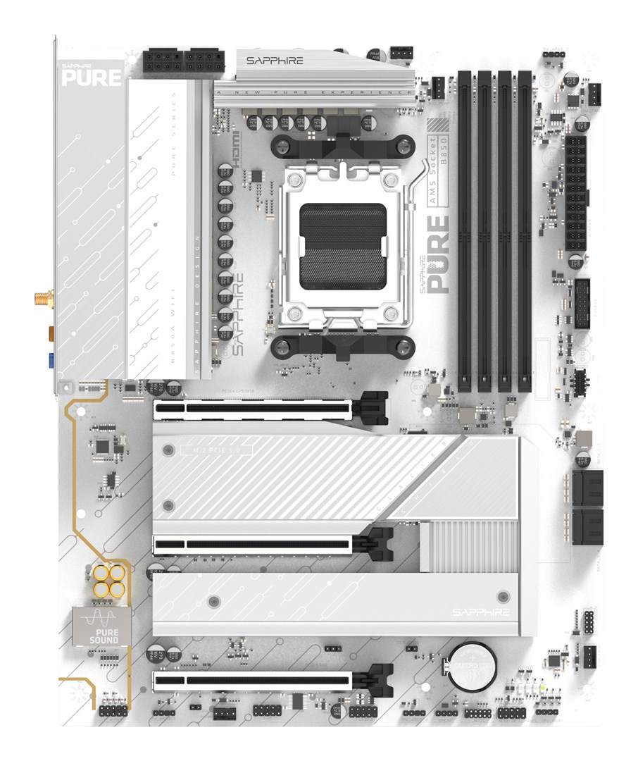 Sapphire PURE B850A WIFI 7 AMD B850 Socket AM5 ATX 52123-11-40G DDR5