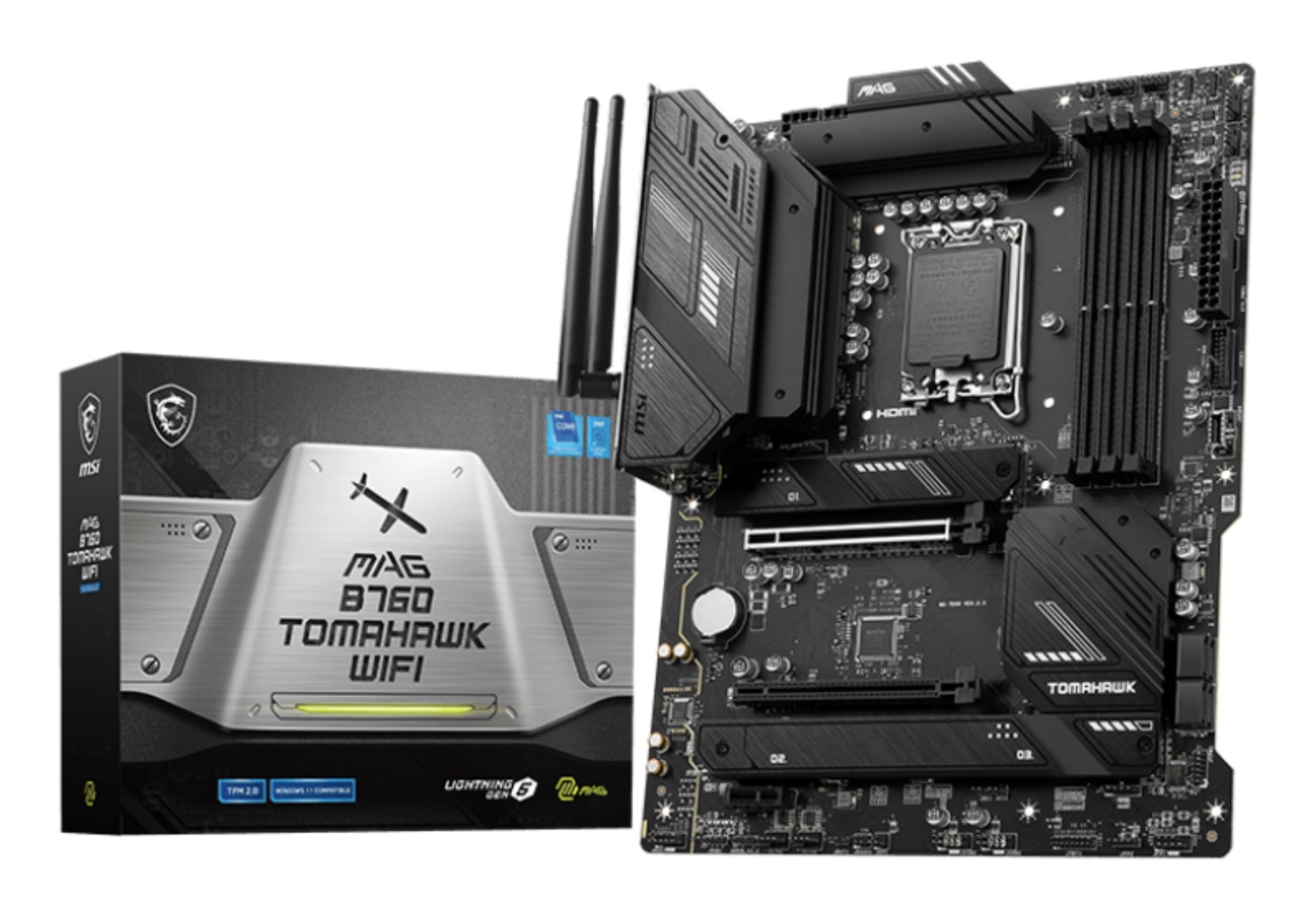 MSI MAG B760 TOMAHAWK WIFI motherboard Intel B760 LGA 1700 ATX 7D96-003R DDR5
