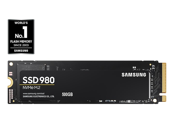 Samsung 980 M.2 500 GB PCI Express 3.0 V-NAND NVMe MZ-V8V500BW PCIe 3.0 SSD