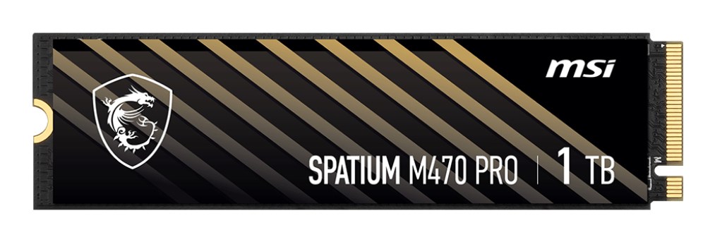 MSI Spatium M470 PRO PCIe 4.0 NVMe M.2 1TB PCI Express 4.0 3D NAND S78-440L0J0-P83 Internal storage drive