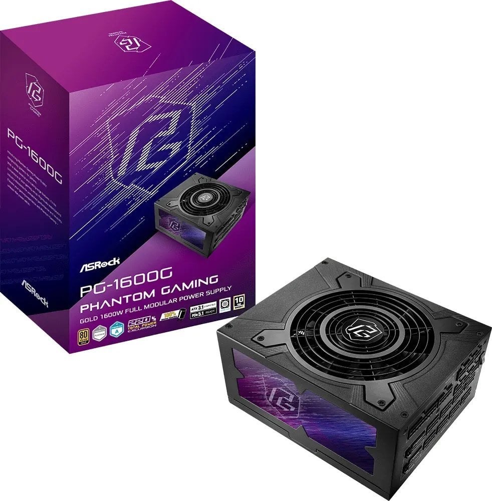 ASRock Phatom Gaming PG-1600G 1600W Gold PC power supply 90-UXP160-GFEAAB