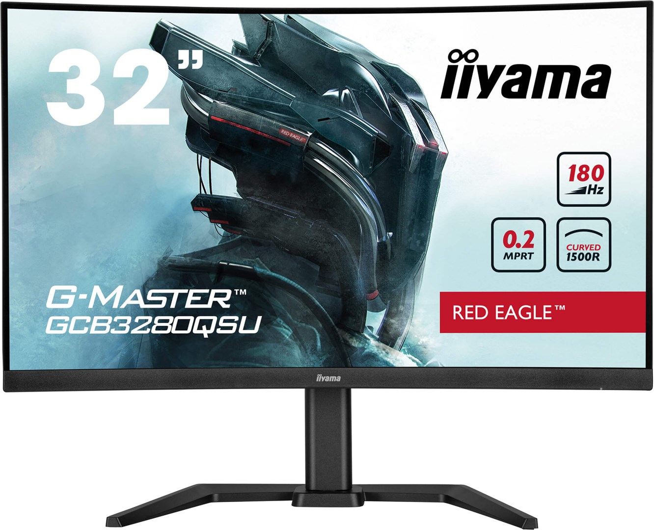 iiyama G-MASTER GCB3280QSU-B2 computer monitor 80 cm (31.5") 2560 x 1440 pixels Dual QHD LED Black VA 180 Hz 2560x1440