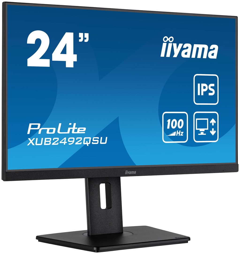 iiyama ProLite XUB2492QSU-B1 LED monitor HDMI x1 / DisplayPort x1 23.8 in 2560x1440 IPS 100 Hz